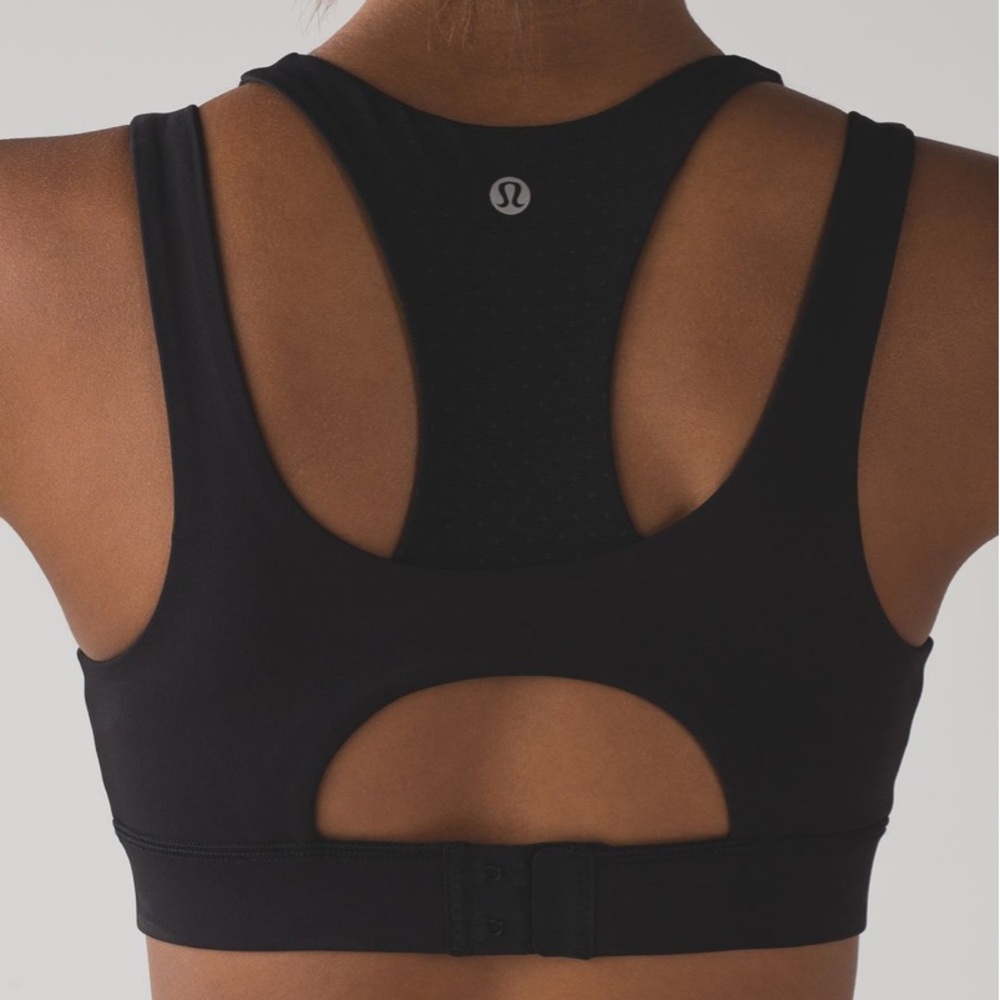 NWT lululemon glide and stride bra in black - size 8